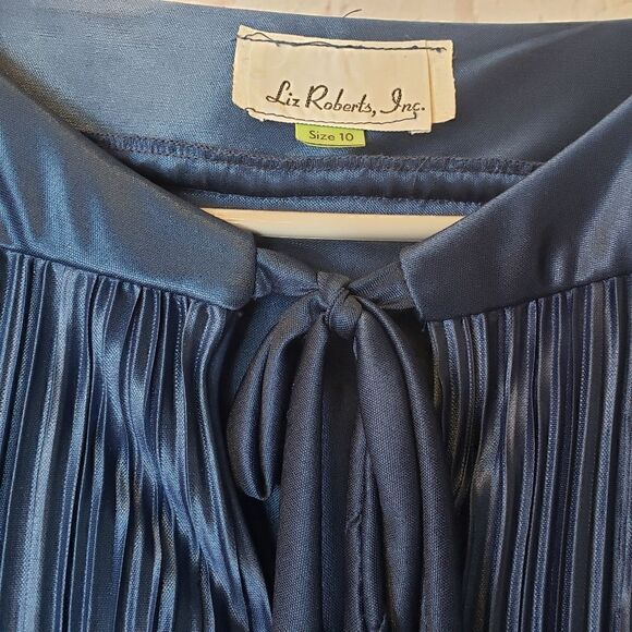 VINTAGE 1970s LIZ ROBERTS Midi Dress 10 - Picture 6 of 8